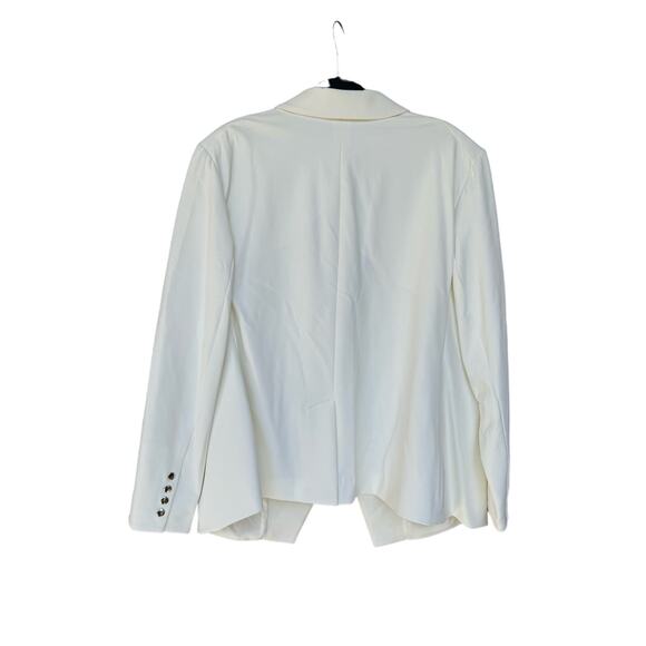 NWT Veronica Beard Iconic Scuba Dickey Jacket Blazer White Size 20 - Picture 8 of 13